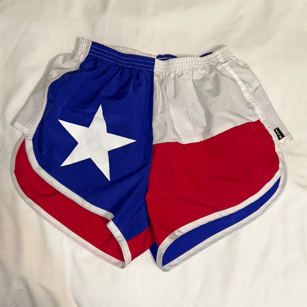 B.O.A. Texas flag running shorts • size Small